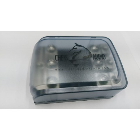 CHESS AUDIO Portafusibile Distributore Con Ingresso 50mm e 3 Uscite 50 Mm + 3 Fusibili Anl A Scelta Sdoppiatore