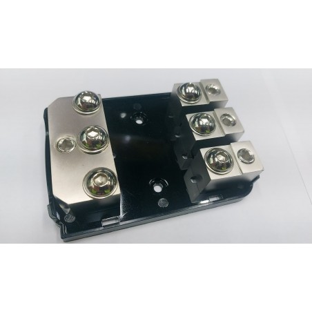 CHESS AUDIO Portafusibile Distributore Con Ingresso 50mm e 3 Uscite 50 Mm + 3 Fusibili Anl A Scelta Sdoppiatore