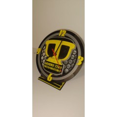 ClockSubby' GZ Orologio da Muro con base da Tavolo realizzata in 3d con Logo a scelta.