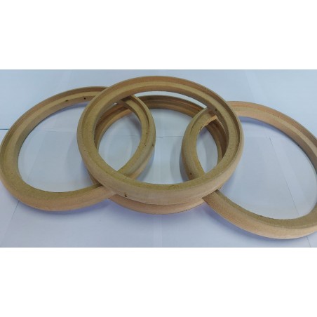 4 Supporti Altoparlante Woofer Anello Legno MDF 200 mm 20 cm per casse anelli