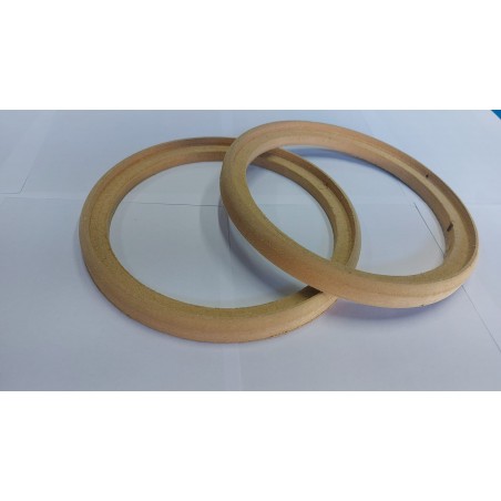 8 Supporti Altoparlante Woofer Anello Legno MDF 200 mm 20 cm con incavo anelli