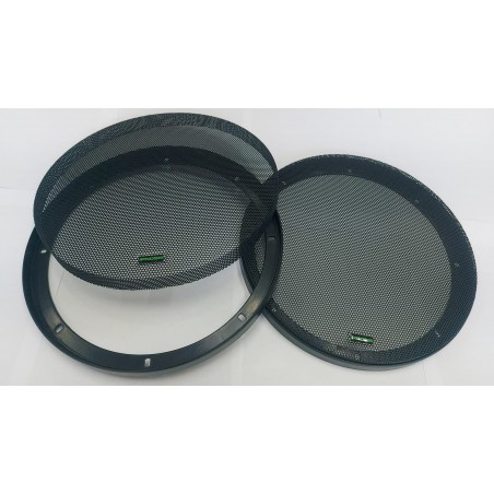 COPPIA Griglie Altoparlanti Griglia Copri Casse Ø250 25cm BLACK