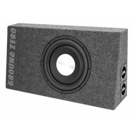 Ground Zero Subwoofer GZTB 120F in cassa chiusa extra flat sottile 350Watt rms