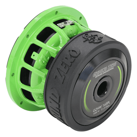 Subwoofer Ground Zero da 16 cm GZHW 16SPL Green Edition 1000 Watt 2x2Ω new spl