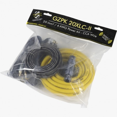 GZPK 20XLC-II Ground Zero cavo alimentazione portafusibile cavi completo 20mm