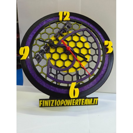 ClockSubby' SD Orologio da Muro con base da Tavolo realizzata in 3d con Logo a scelta.