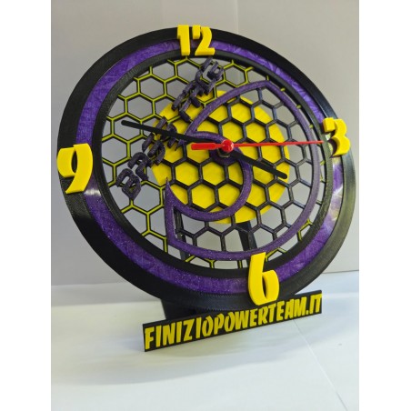 ClockSubby' SD Orologio da Muro con base da Tavolo realizzata in 3d con Logo a scelta.