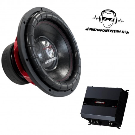 BassPack Power 15SG Con Subwoofer GROUND ZERO da 38 cm + Amplificatore SounDigital Da 3000 Watt Rms