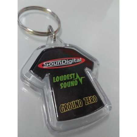 Gadget Pack Finizio Power Team T-Shirt bianca  "S" + Portachavi con Mini Subwoofer Piccolo 4 Adesivi