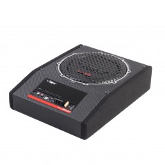 VIBE OPTISOUNDAUTO10A-V4 Subwoofer Amplificato Ultra Piatto Da Sotto Sedile Auto
