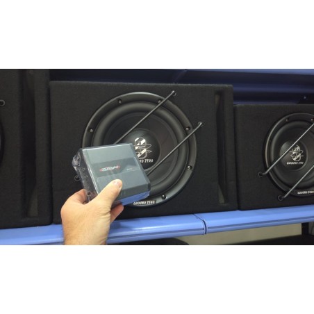 BassPack Ground Zero GD 4 Subwoofer da 25 In cassa + Amplificatore SounDigital  400 watt rms