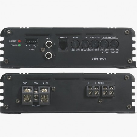 Ground Zero GZIA 1500.1 Amplificatore per Subwoofer 1500 Watt RMS Classe D
