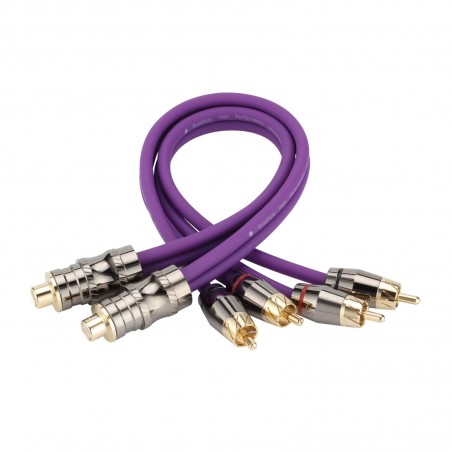 BASS FACE EVO-2M1F COPPIA Sdoppiatore Rca a Y Professionale  2 maschi 1 femmina Top Quality