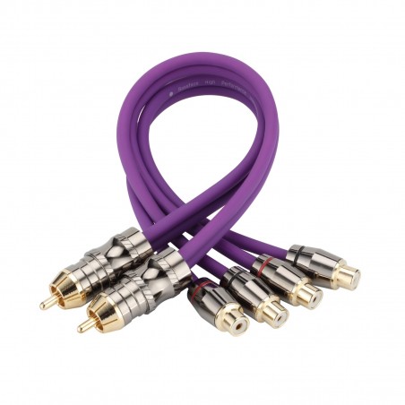 BASS FACE EVO-1M2F COPPIA Sdoppiatore Rca a Y Professionale  1 maschio 2 femmine Top Quality