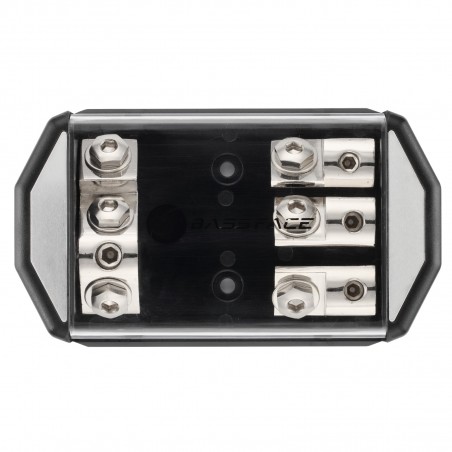 BASS FACE DIS1/3ANL Portafusibile Distributore 1 Ingresso 1x50 3 Uscite 20mm Con 3 Fusibili ANL a Scelta