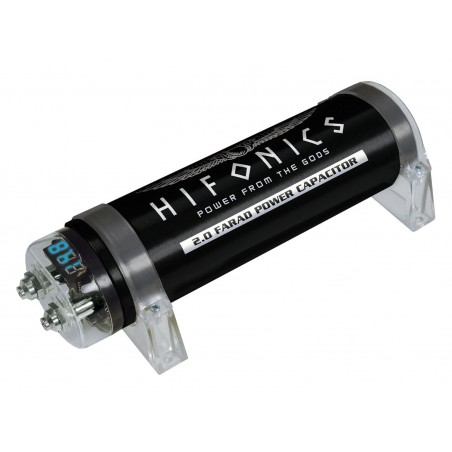 Hifonics HFC2000 Condensatore Con Voltometro 2 Farad Per Impianto Car Audio