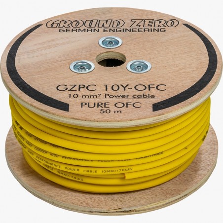 GROUND ZERO Cavi Ø 10 Mm² OFC 100% RAME PREMIUM Quality X Amplificatore Auto Cavo 10mm Positivo Alimentazione
