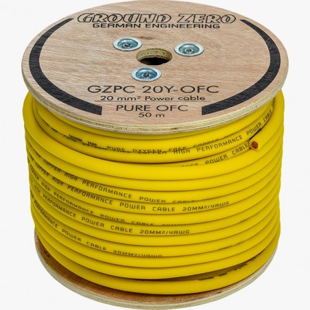 GROUND ZERO Cavi Ø 20 Mm² OFC 100% RAME PREMIUM Quality Cavo 20mm Positivo Alimentazione