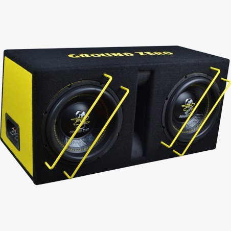 GROUND ZERO GZIB 2.10SPL Subwoofer  2000 Watt SPL Cassa Box Doppio 25