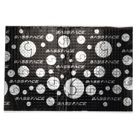 BASS FACE DBMAT-5050 12 Pannelli Adesivi Insonorizzanti Fonoassorbenti SPESSORE 2 mm Totale superficie 3 m²