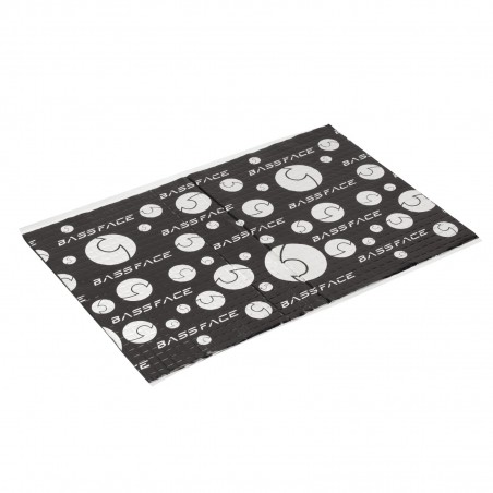 BASS FACE DBMAT-5050 12 Pannelli Adesivi Insonorizzanti Fonoassorbenti SPESSORE 2 mm Totale superficie 3 m²