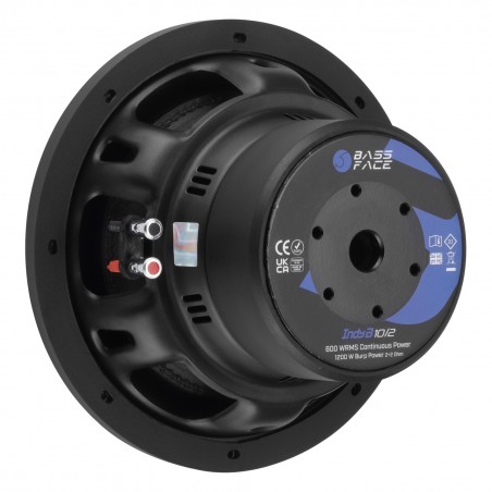 Bass Face IndyB10/2 Subwoofer 25 Cm 2x2Ω 600 Watt RMS Sub 10" Auto 25cm