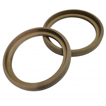 Coppia ANELLI Supporto Altoparlante Woofer 165 mm Anello in Multistrato di Pioppo 16 cm incavo