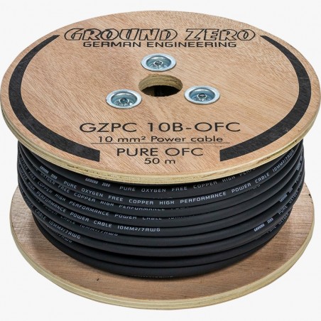 GROUND ZERO Cavi Ø 10 Mm² OFC 100% RAME PREMIUM Quality X Amplificatore Auto Cavo 10mm Positivo / Negativo