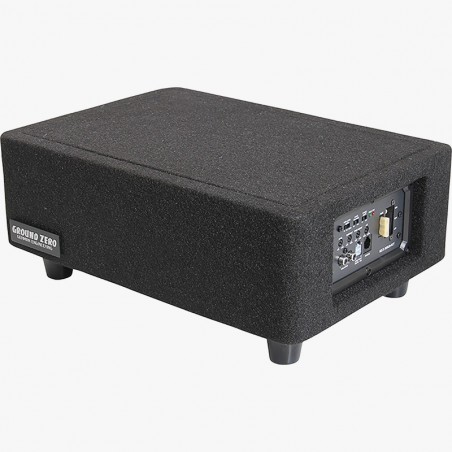 Ground Zero GZCS 20SUB-ACT Subwoofer Amplificato Compatto In Cassa Salvaspazio Attivo