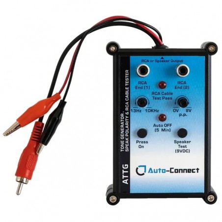 Generatore di toni e tester per altoparlanti/RCA - AUTO-CONNECT ATTG