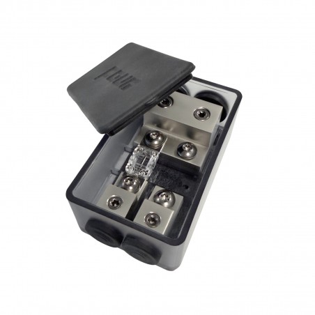 FC422 Portafusibile Impermeabile* Antischizzo Con 2 Ingressi 50mm E 2 Uscite 22 Mm 2 Fusibili Inclusi