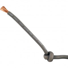 Cavo Installazione 10mm OFC 100% RAME 10 mm Cavi Alimentazione Positivo 7 Awg GRIGIO