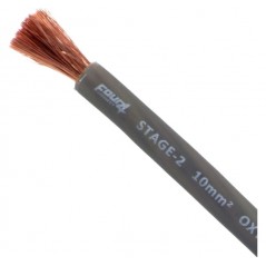 Cavo Installazione 10mm OFC 100% RAME 10 mm Cavi Alimentazione Positivo 7 Awg GRIGIO