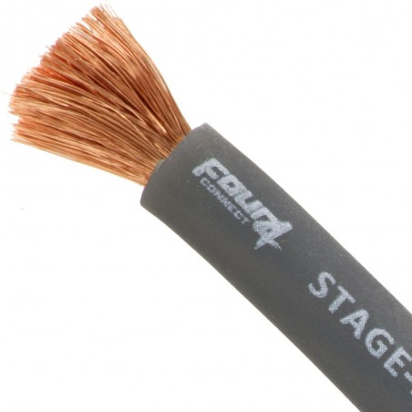Cavo Installazione 35 mm OFC 100% RAME 2 awg Cavi alimentazione positivo 35mm Grigio Premium Quality