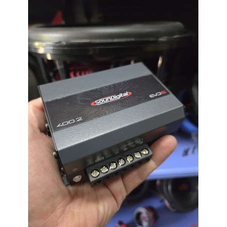SounDigital SD 400.2 EVO6 Amplificatore 2 Canali 400watt Rms Super Compatto HI Level input