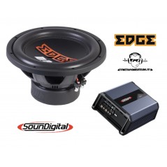BassPack SE30 Subwoofer EDGE 30 Cm + Amplificatore Soundigital 800 watt rms