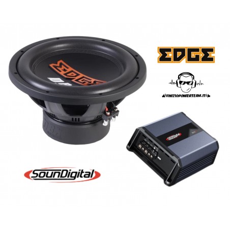 BassPack SE30 Subwoofer EDGE 30 Cm + Amplificatore Soundigital 800 watt rms