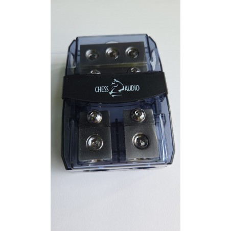 Portafusibile Distributore 3 ingressi e 2 uscite 50 mm + Fusibili mini anl a scelta sdoppiatore