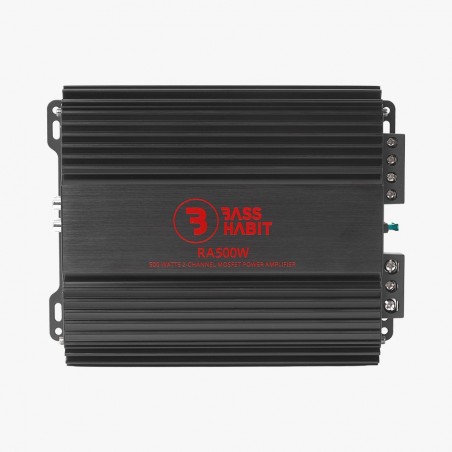 BASS HABIT Amplificatore 2 Canali Classe AB 250 Watt rms Filtri Crossover Regolabili
