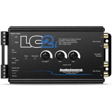 Audiocontrol Lc2I Convertitore di uscita di linea a 2 canali per l'aggiunta di amplificatori al sistema originale