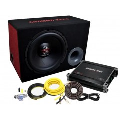 GZ BASS KIT 12.300X-II GROUND ZERO Basspack Subwoofer + Amplificatore + Kit Cavi