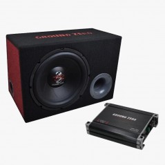 GZ BASS KIT 12.300X-II GROUND ZERO Basspack Subwoofer in Box + Amplificatore