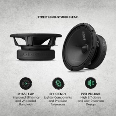 AudioControl EPICPRO6X COPPIA MidWoofer 16 Cm Alta Efficienza predisposizioni auto 165mm
