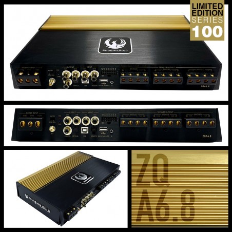 Phoenix Gold ZQA6.8 Amplificatore Sound Quality 6 Canali con DSP 8 Canali