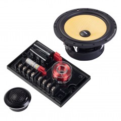 VIBE BA6C-V6 Kit 2 Vie 16 Cm SQ Predisposizione Auto 165mm ALTOPARLANTI  Woofer  Tweeter e Filtri Crossover