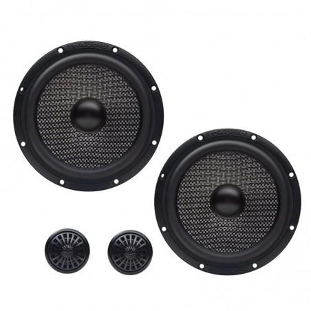 DD AUDIO C-C6.5C Kit 2 Vie Per Predisposizione con Woofer 16 Cm Slim Tweeter Neodimio