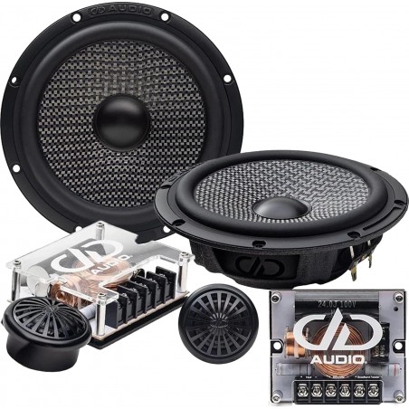 DD AUDIO  C-C6.5C-XO Kit 2 Vie Per Predisposizione con Woofer 16 Cm Slim Tweeter Neodimio
