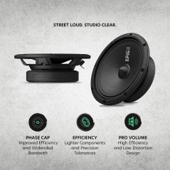 AudioControl EPICPRO6S COPPIA MidWoofer 16 Cm per Predisposizioni Auto 165mm a Profondità ridotta