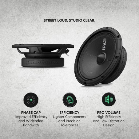 AudioControl EPICPRO6S COPPIA MidWoofer 16 Cm per Predisposizioni Auto 165mm a Profondità ridotta