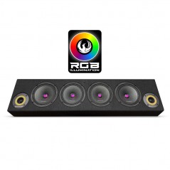 Phoenix Gold ZP65BOXRGB Sistema Altoparlanti A 2 Vie In Box Reflex Kitipo 4 Woofer 2 Tweeter Con Filtri e LED RGB